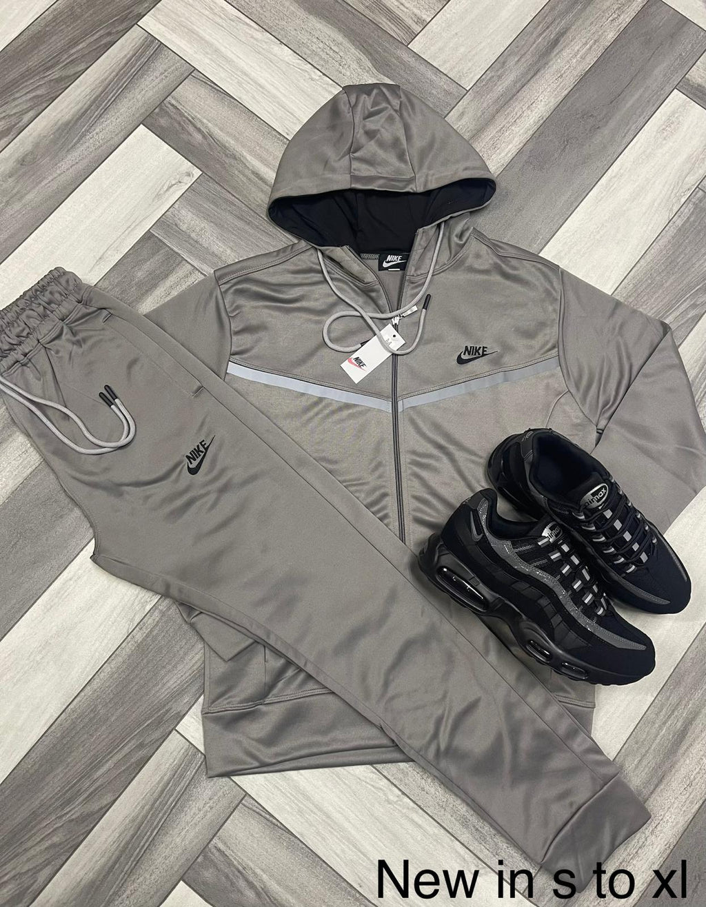 (B) Nike Cross Stripe Tracksuit sets (3 variants)